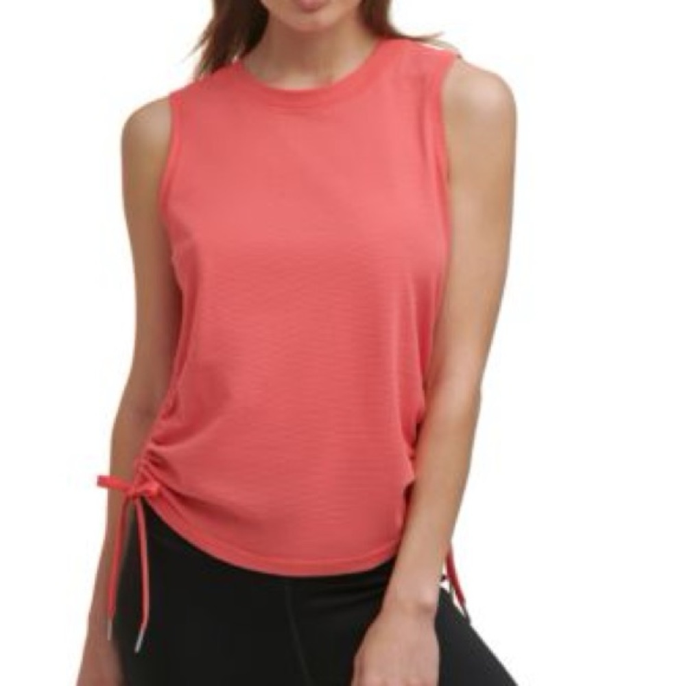 Calvin Klein Performance Coral Ruched Tank XXL NWT